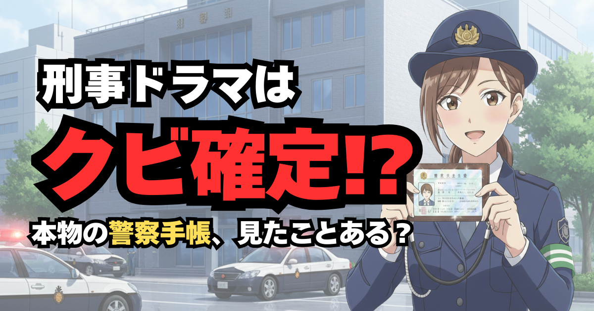 刑事ドラマはクビ確定！？