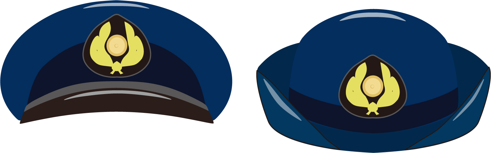 警察官の制帽画像