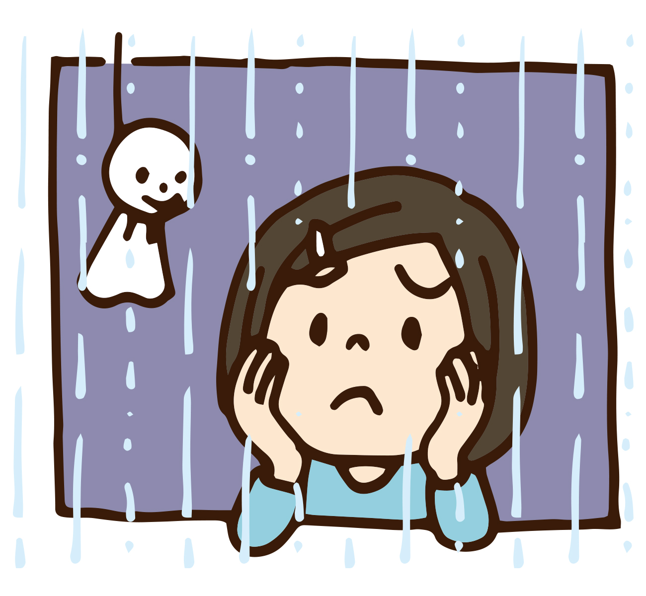 天気が晴れるのを待つ